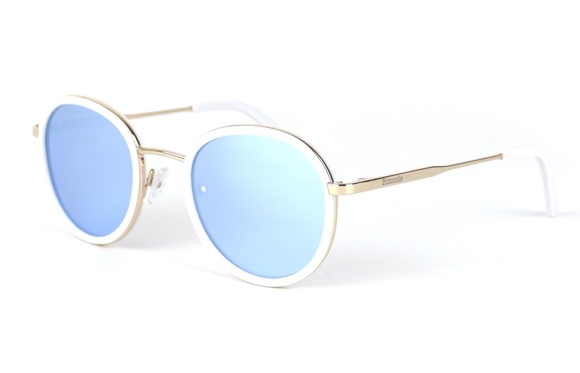 Gold - White Matt - Ice Blue Lenses