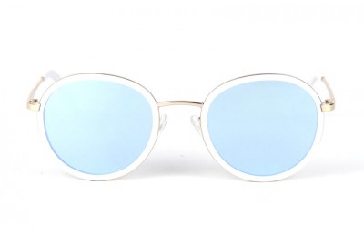 Gold - White Matt - Ice Blue Lenses