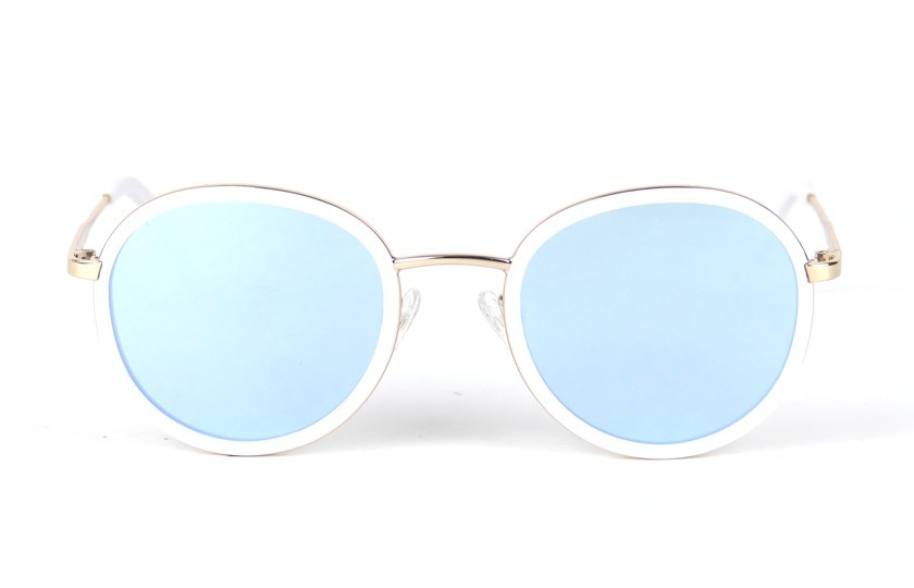 Gold - White Matt - Ice Blue Lenses