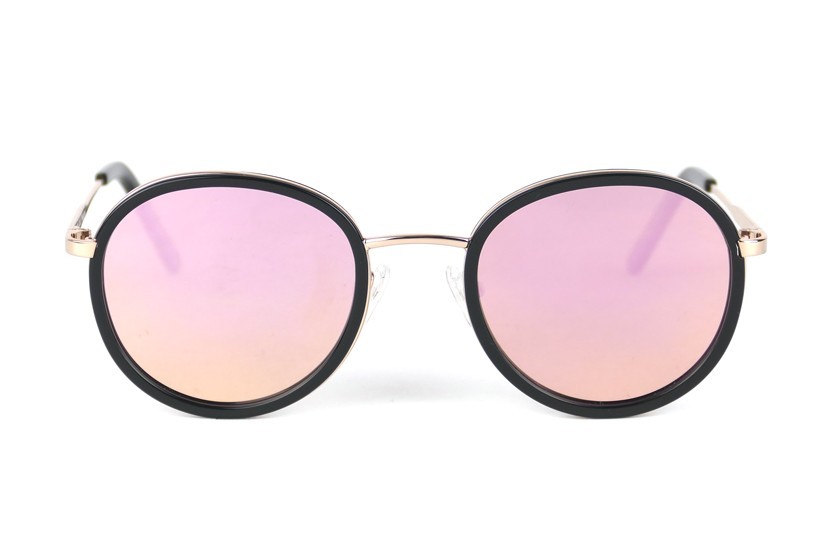 Gold - Pink lenses - Black Mat