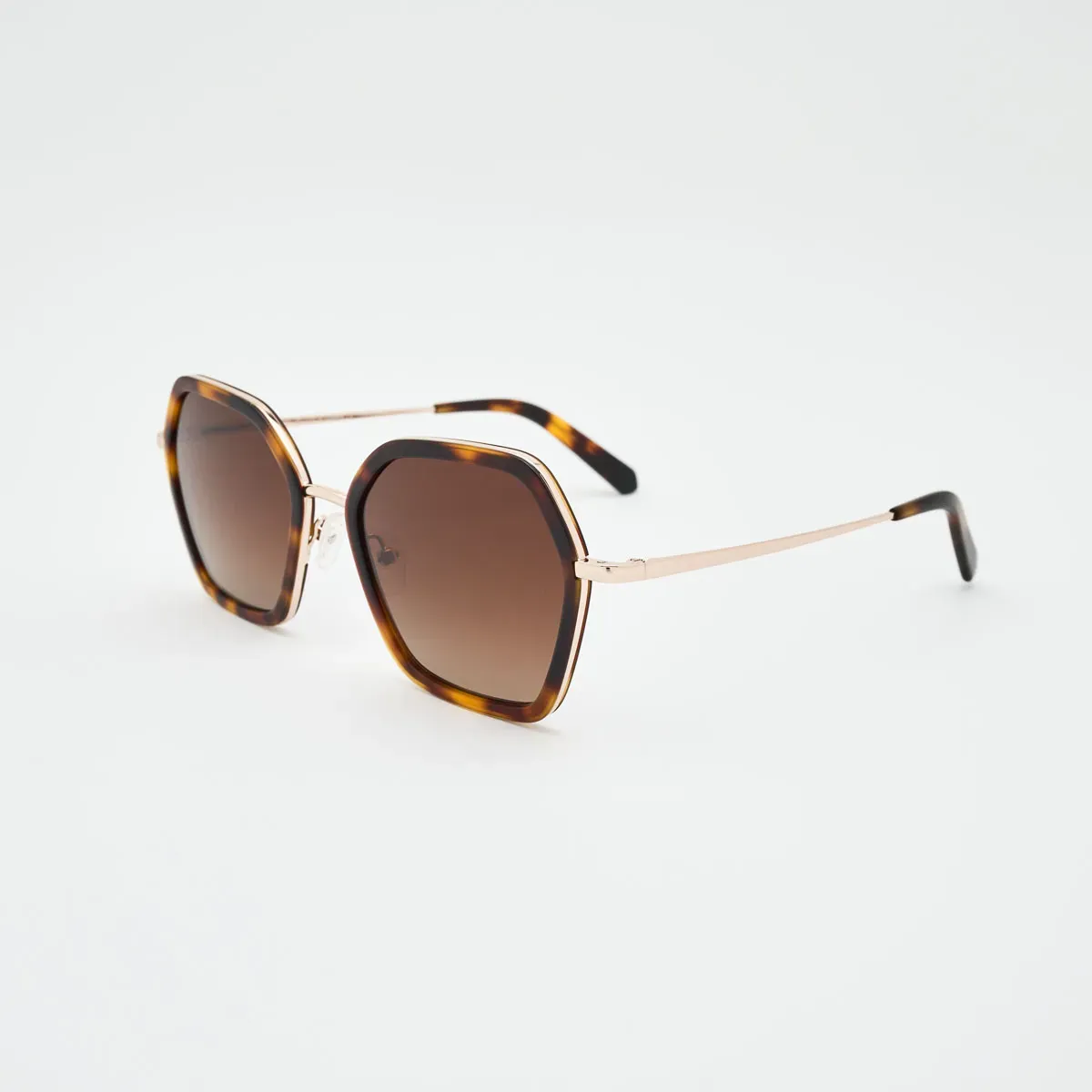 Lunettes Agatha hexagonales oversize — Charisme élégant