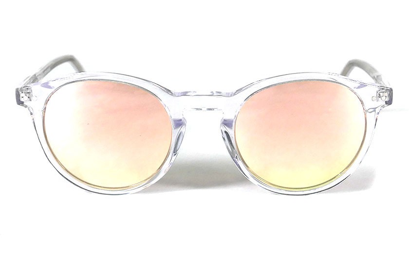 Transparent Shinny - Pink Lenses