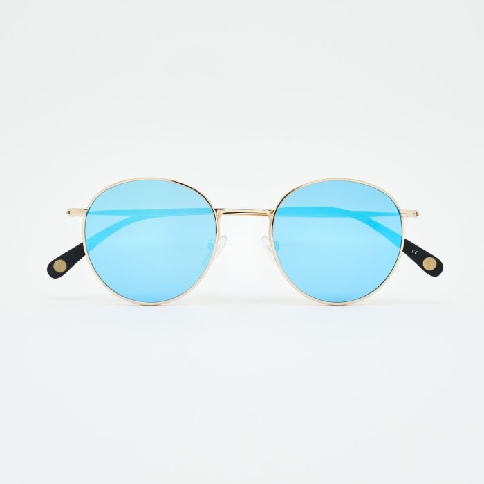Indiana Round Metal Sunglasses – American Retro Unisex