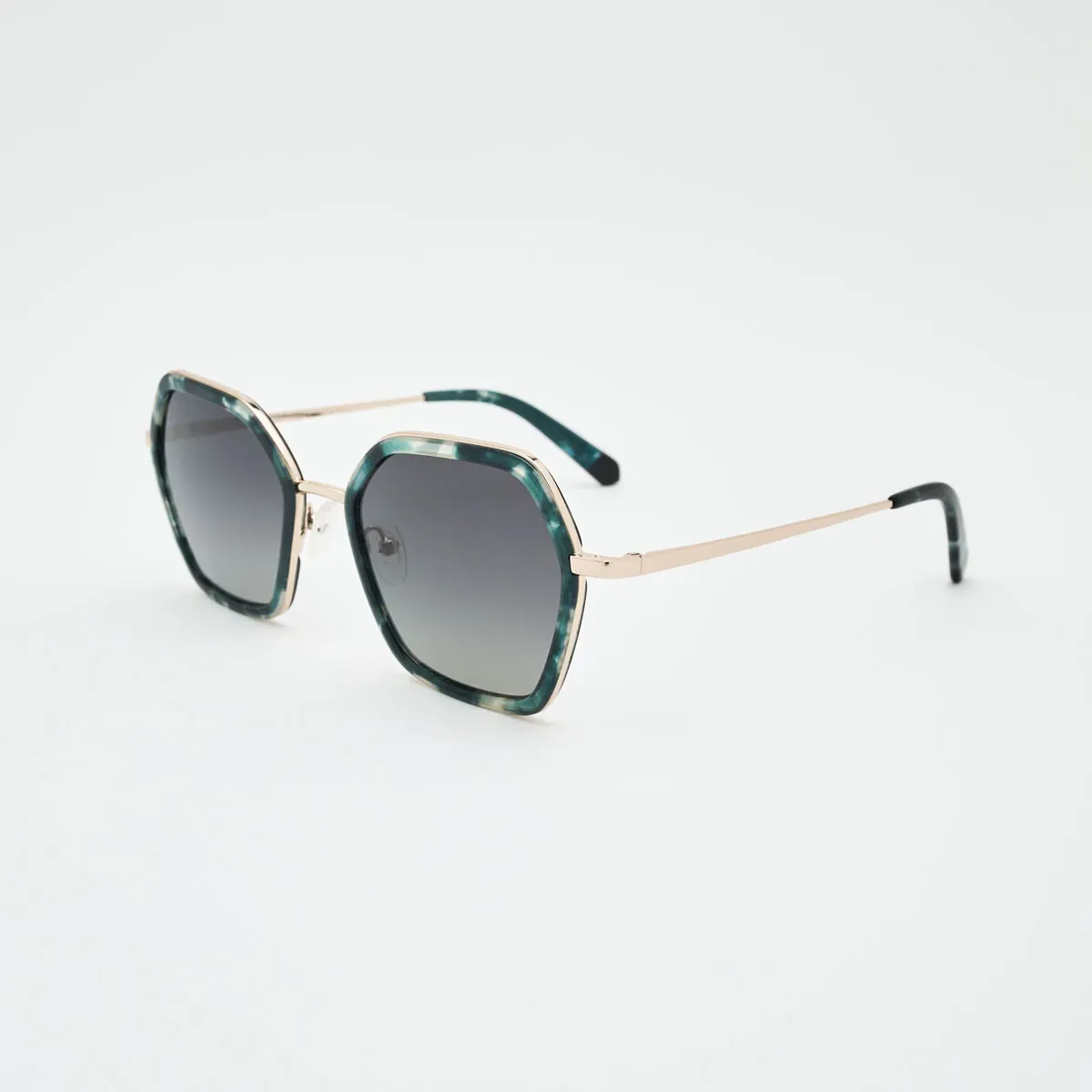 Lunettes Agatha hexagonales oversize — Charisme élégant