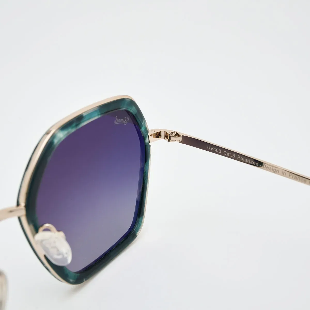 Lunettes Agatha hexagonales oversize — Charisme élégant