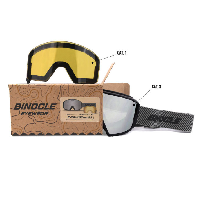 Ever-X Ski Goggles – Interchangeable ZEISS Lenses S3 + Storm