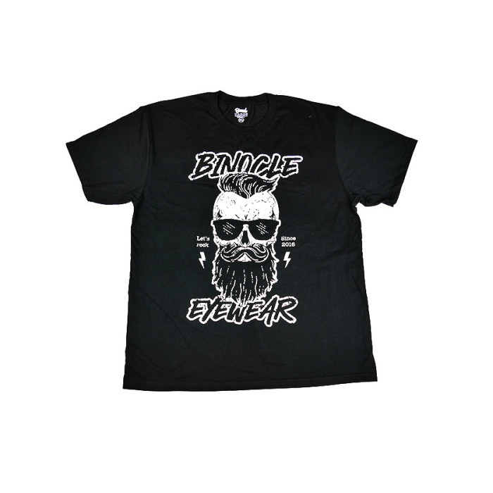 T-shirt noir unisexe : t-shirt en coton Binocle