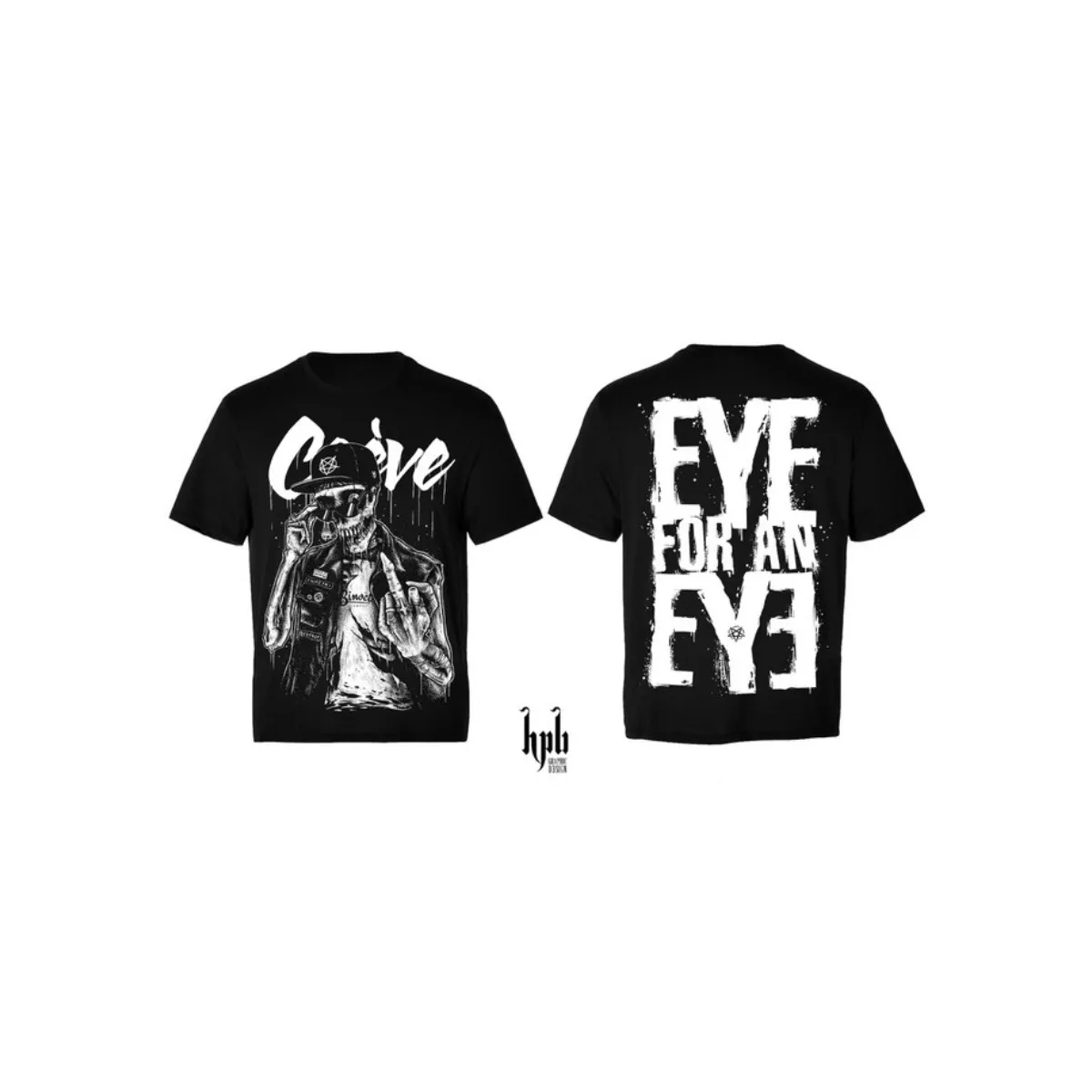 T-shirt noir unisexe Crève - Binocle