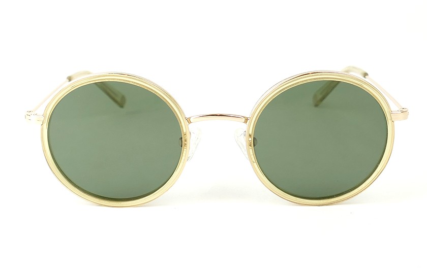 Lunettes de soleil rondes hippie chic Amsterdam Or Brillant - Cly.G15