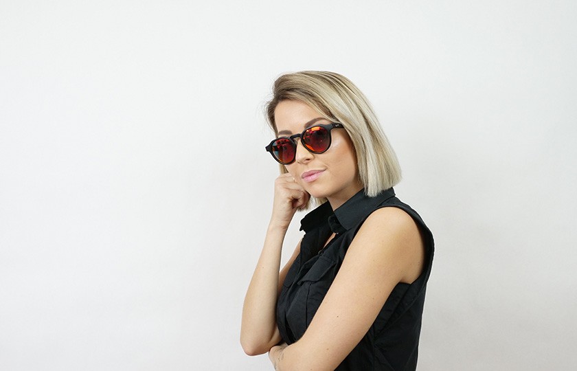 Columbia Black - Glasses Red Fire - Black