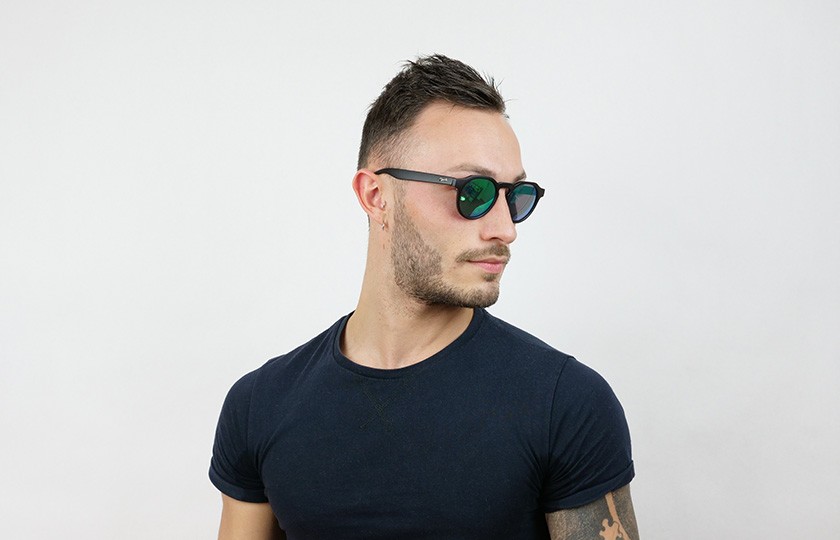 Columbia Black - Glasses Green - Black