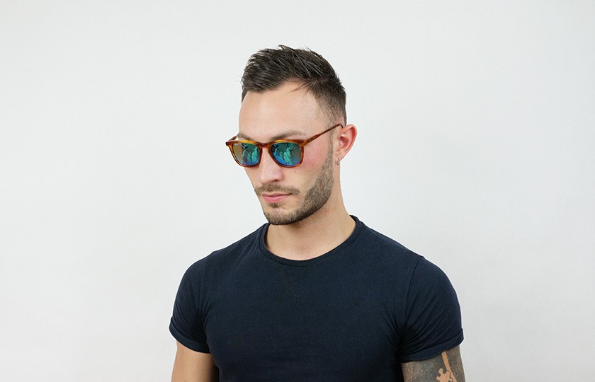 Lunettes de soleil Square Square Ecailles Blond Brillant - Ib 55,00 €