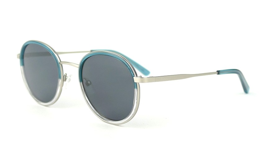 Coachella Matte Silver - Blue/Transparent.Gr