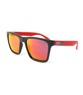 Miami Tech 3  Black - Red fire lenses - Red