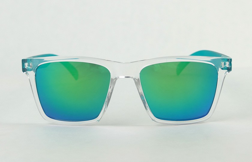 Miami Transparent - Verres vert - Bleu canard