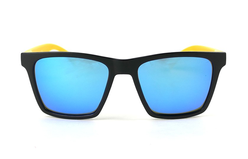 Miami Noir - Verres Ice Blue - Jaune mat