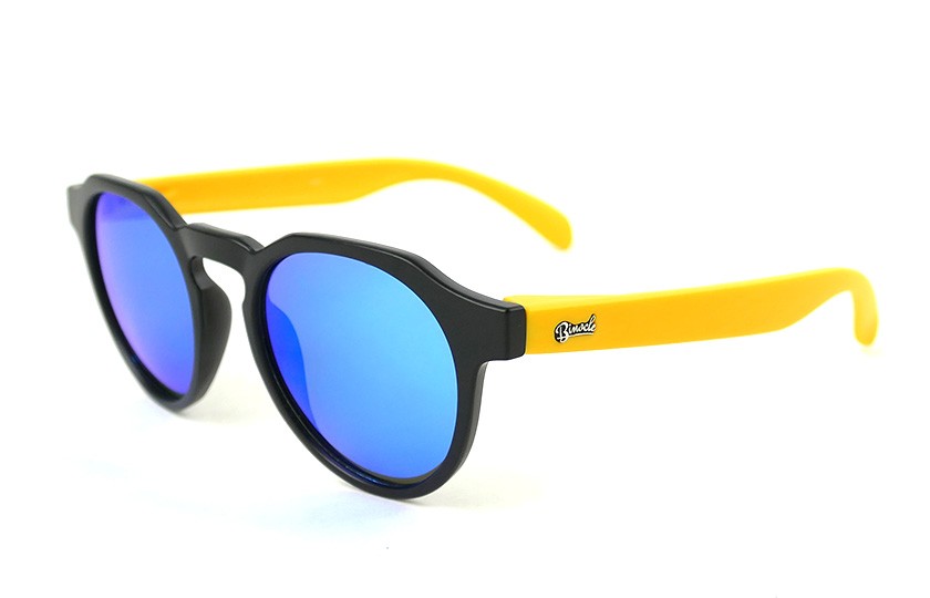 Columbia Black - Glasses Ice Blue - Yellow mat
