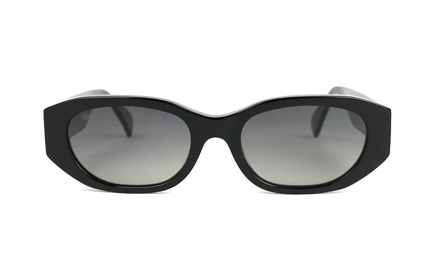 Lunettes de soleil papillonnantes Femme - Lisa - Or Noir - Verres Gris