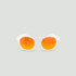 Lunettes de soleil enfant rondes - Little Columbia Transparent - Verres Red Fire - Transparent