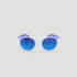 Lunettes de soleil enfant rondes - Little Columbia Transparent - Verres Bleu - Bleu