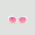 Lunettes de soleil enfant rondes - Little Columbia Transparent - Verres Rose - Transparent