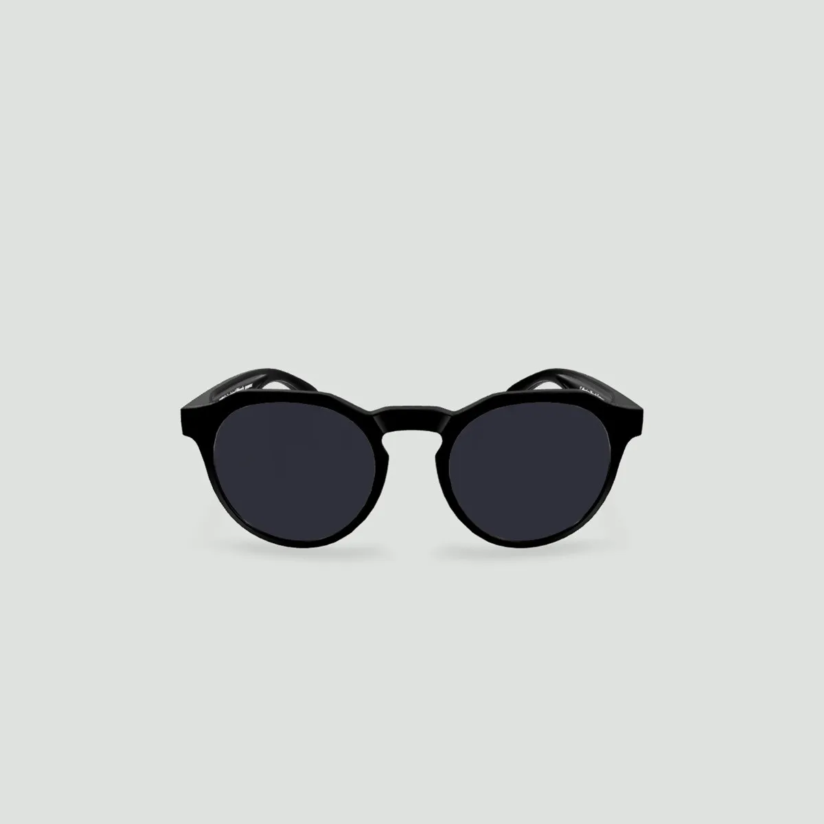 Lunettes de soleil enfant rondes - Little Columbia Noir - Verres Gris - Noir