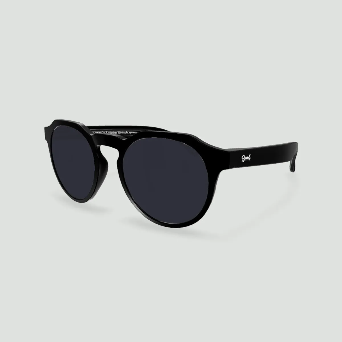 Little Columbia - Lunettes de soleil enfant rondes Noir / Gris-Noir