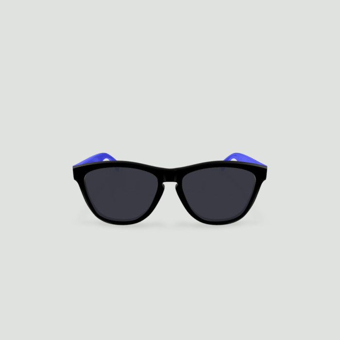 Lunettes de soleil enfant rondes - Little Original - Noir - Verres Gris - Bleu