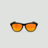 Lunettes de soleil enfant rondes - Little Original - Noir - Verres Red Fire - Noir
