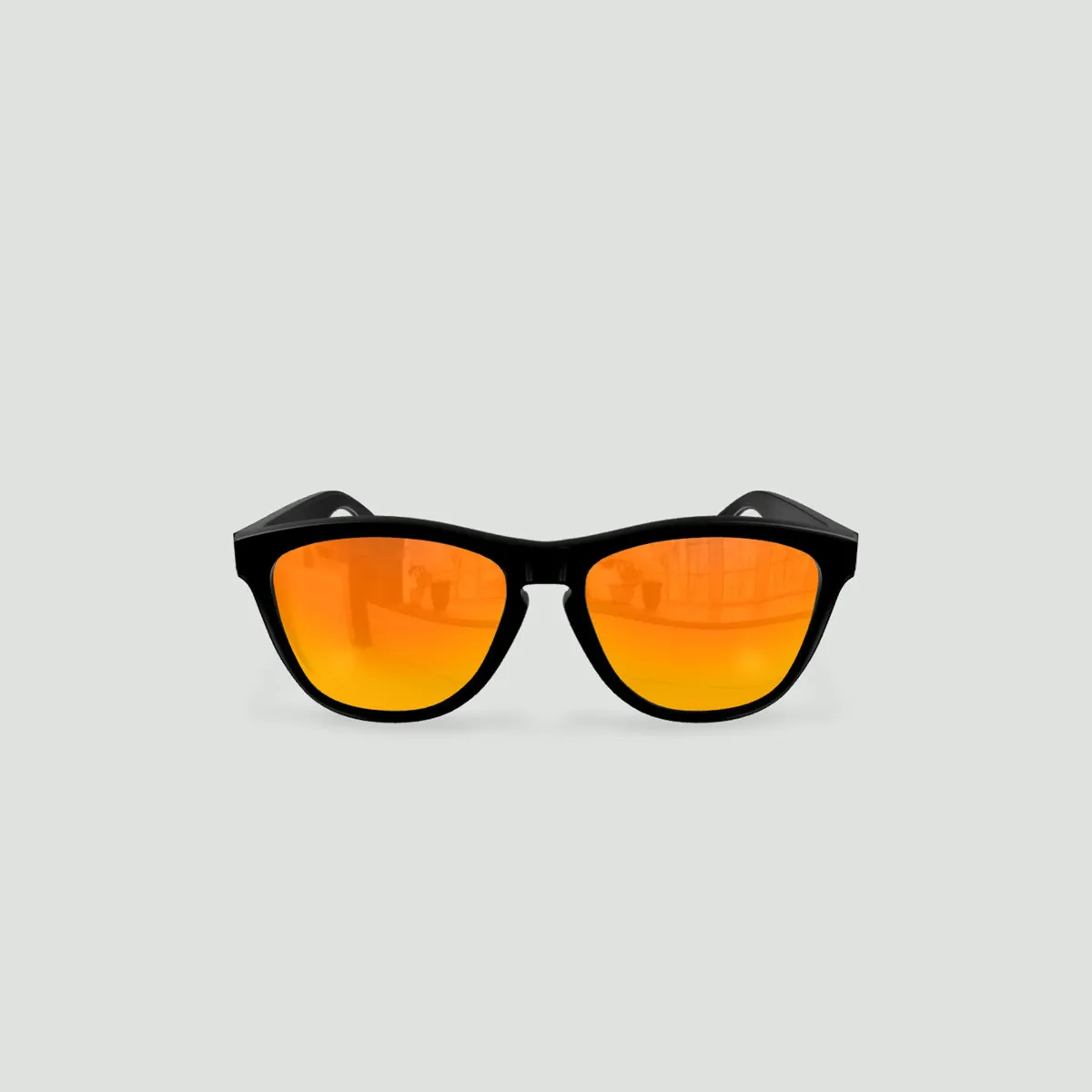 Lunettes de soleil enfant rondes - Little Original - Noir - Verres Red Fire - Noir