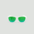 Lunettes de soleil enfant rondes - Little Original - Transparent - Verres Vert - Transparent