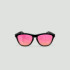 Lunettes de soleil enfant rondes - Little Original - Noir - Verres Rose - Noir