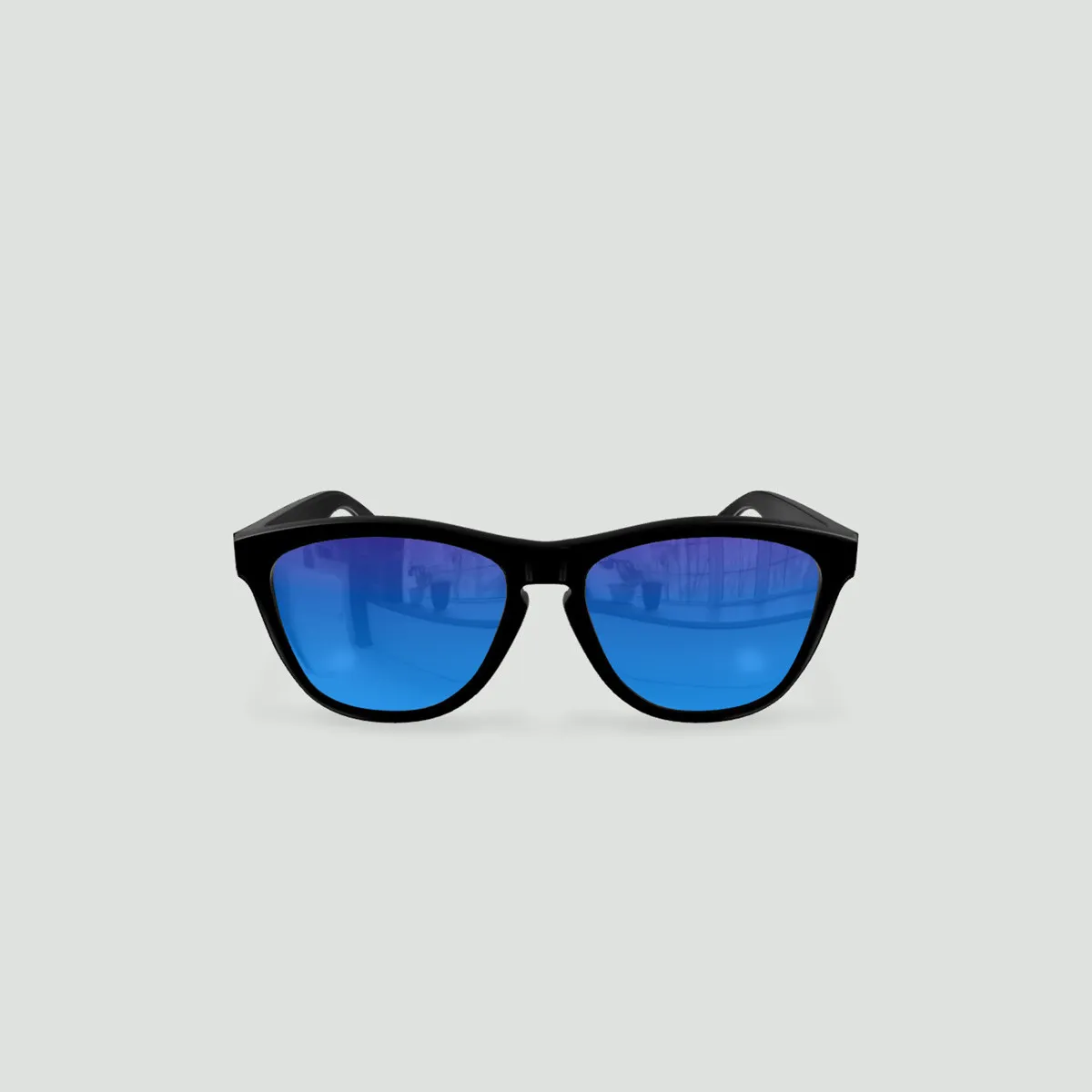 Lunettes de soleil enfant rondes - Little Original - Noir - Verres Bleu - Noir