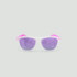 Lunettes de soleil enfant rondes - Little Original - Transparent - Verres Violet - Rose