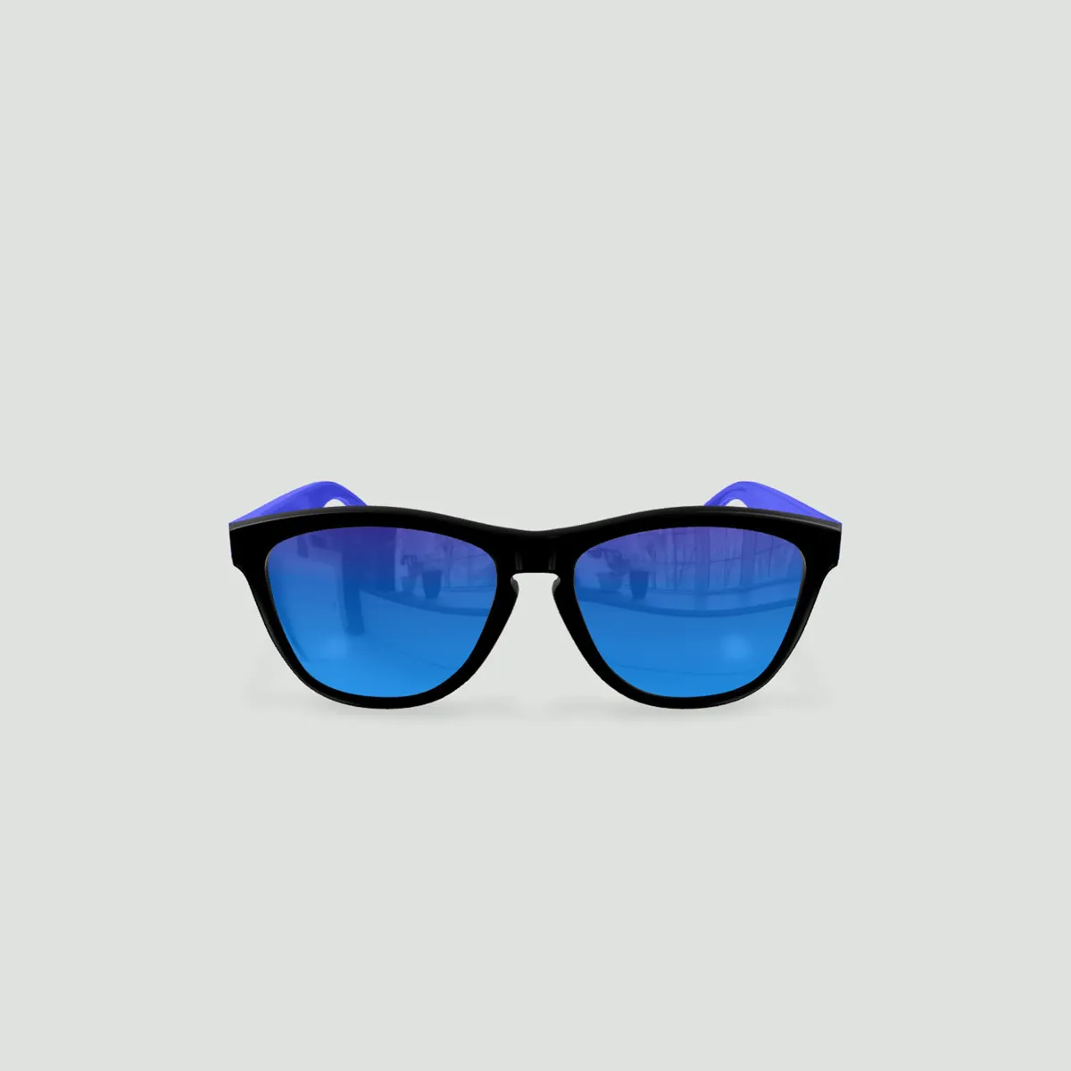 Lunettes de soleil enfant rondes - Little Original - Noir - Verres Bleu - Bleu