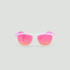 Lunettes de soleil enfant rondes - Little Original - Transparent - Verres Rose - Rose