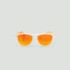 Lunettes de soleil enfant rondes - Little Original - Transparent - Verres Red Fire - Orange