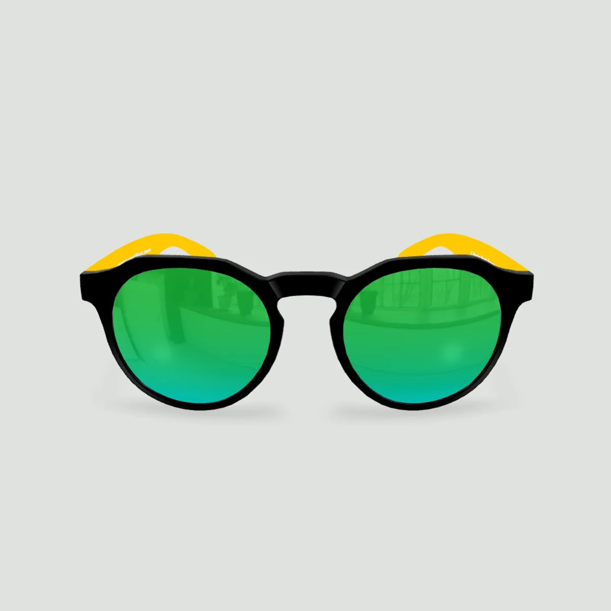 Lunettes de soleil Columbia FC NANTES Noir - Verres Vert - Jaune