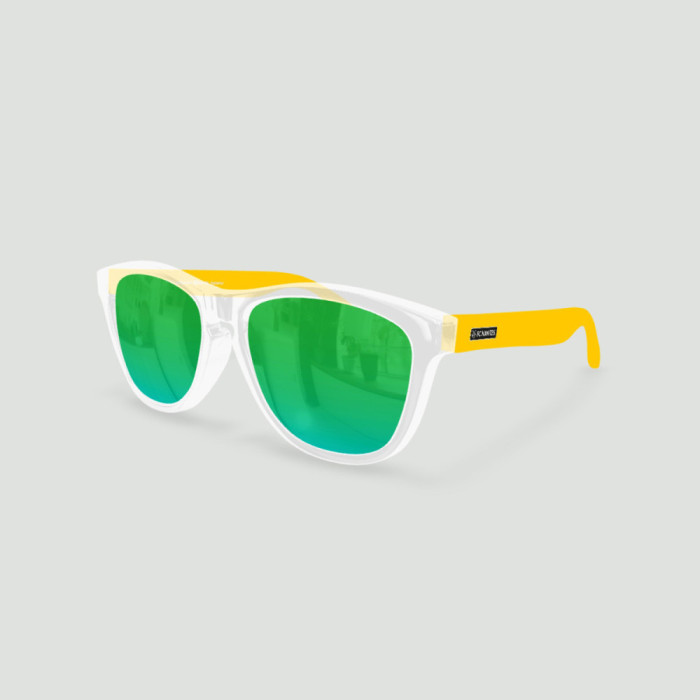 Lunettes de soleil Original FC NANTES Transparent - Verres Vert - Jaune