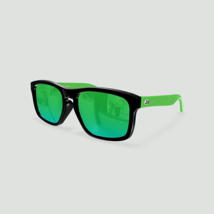 Sunglasses 24h du Mans Daytona Black - Green - Green LM Lenses