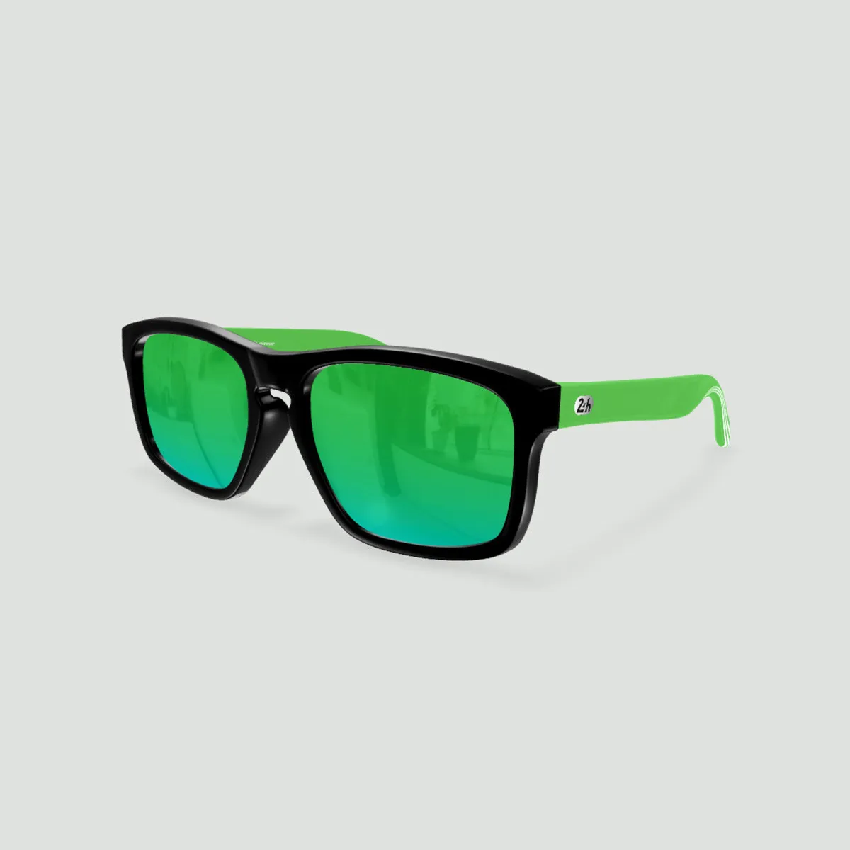 Lunettes de soleil 24 h du Mans Daytona Noir - Verres Vert - Vert LM