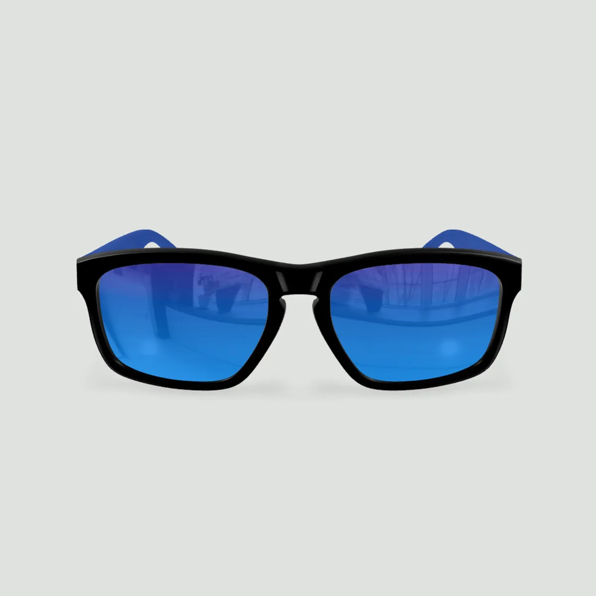 Lunettes de soleil 24 h du Mans Daytona Noir - Verres Bleu - Bleu LM
