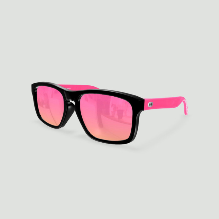 Sunglasses 24h du Mans Daytona Black - Pink - Pink LM Lenses