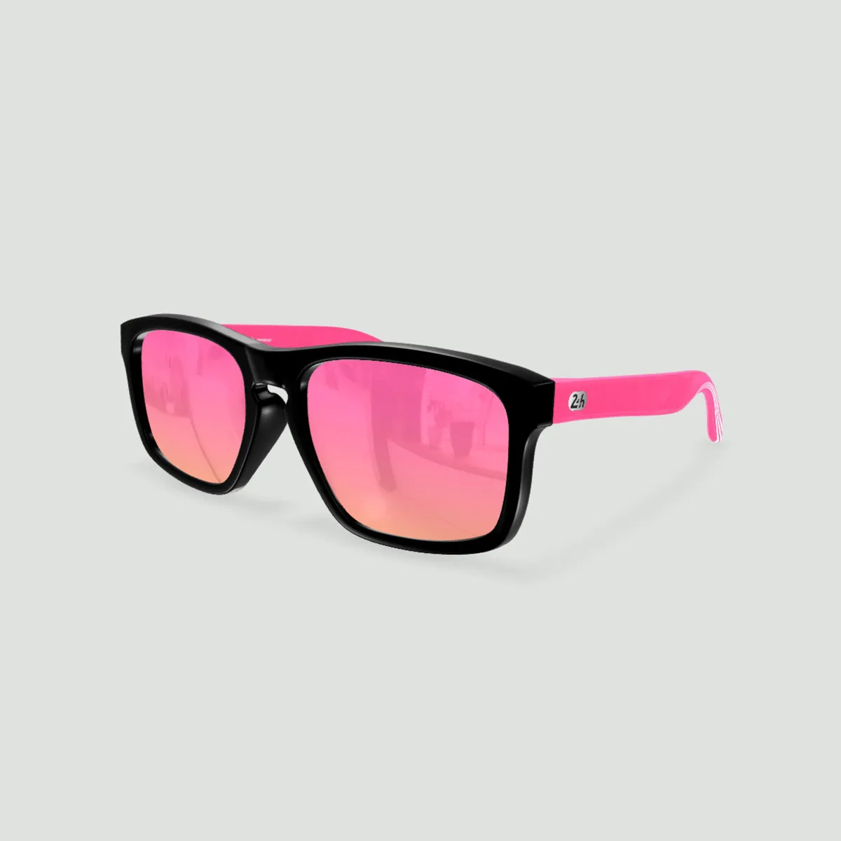 Lunettes de soleil 24 h du Mans Daytona Noir - Verres Rose - Rose LM
