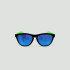 Little Original - Lunettes de soleil enfant rondes Noir / Bleu-Vert