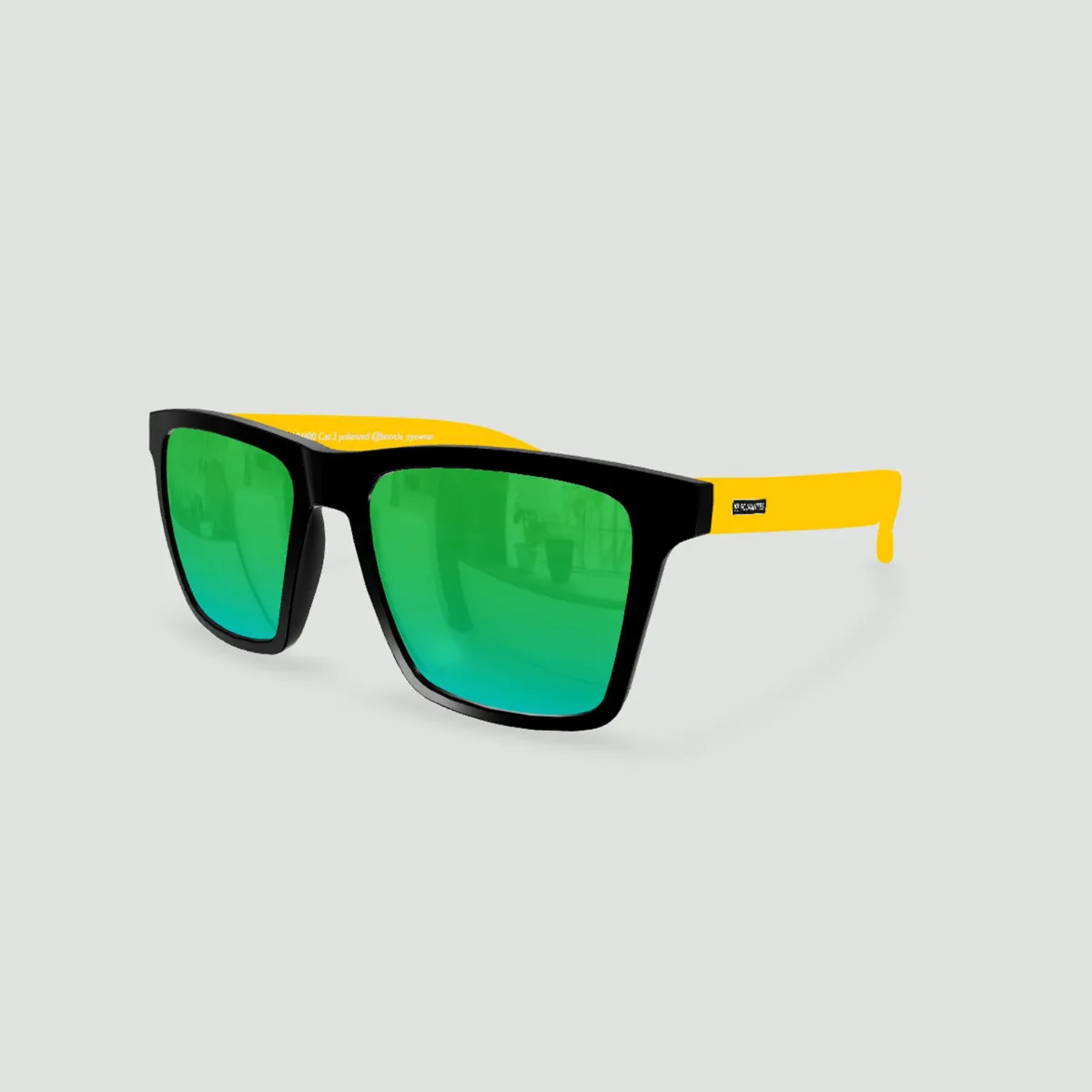 Sunglasses Miami FC NANTES Black - Green - Yellow Lenses
