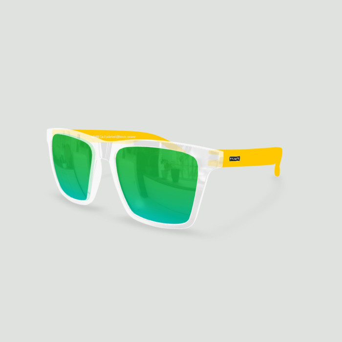 Lunettes de soleil Miami FC NANTES Transparent - Verres Vert - Jaune