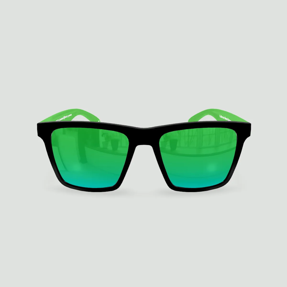 Sunglasses 24h du Mans Miami Black - Green - Green LM Lenses