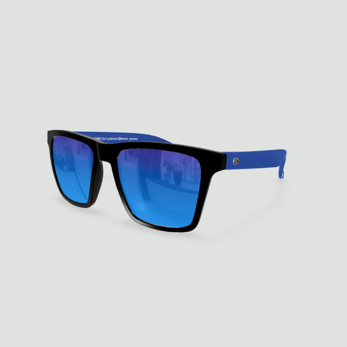 Sunglasses 24h du Mans Miami Black - Blue - Blue LM Lenses