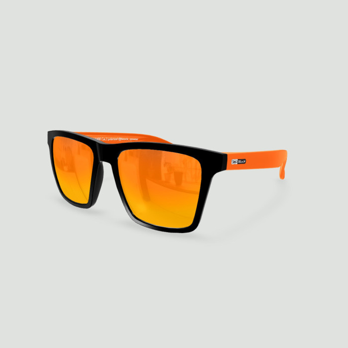 Lunettes de soleil Miami Tech 3  Noir - Verres Red Fire - Orange